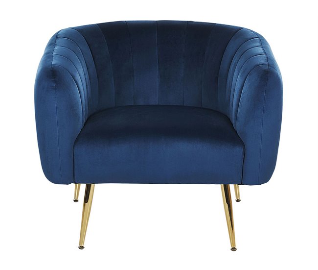 Beliani Sillón LACONIA Azul