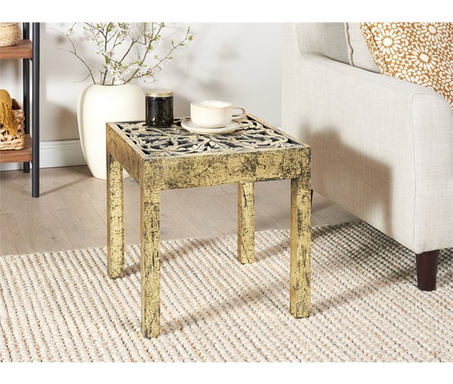 Beliani Mesa de apoio PALASI Dourado