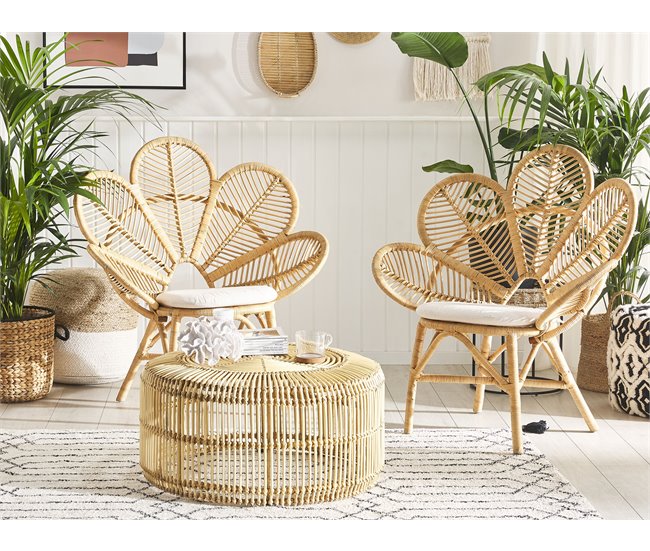 Beliani Conjunto de balcón FLORENTINE / LIMNI Bege