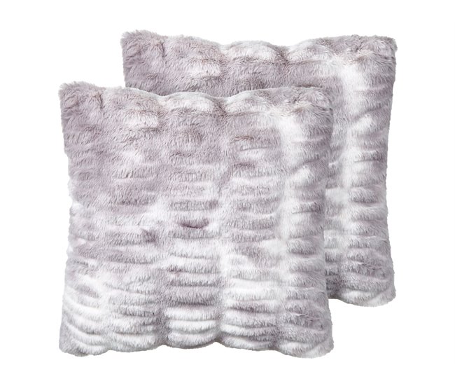 Beliani Almofada decorativa MACODES 45x45 Cinza