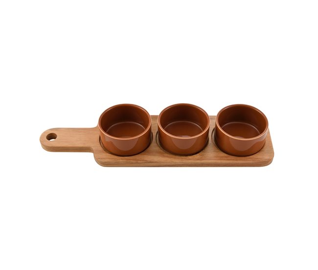 Schalenset Agros Castanho