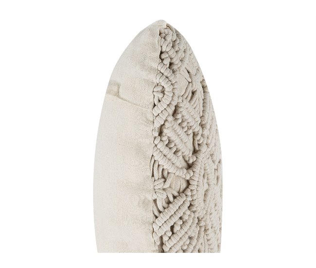 Beliani Almofada decorativa ESENKOY Bege