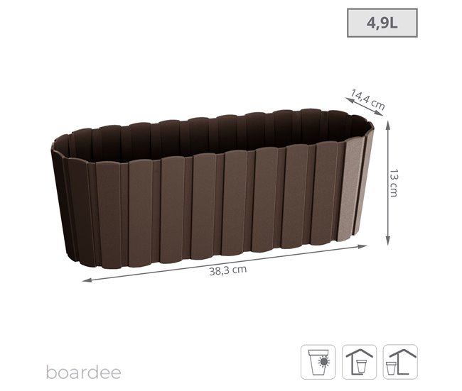 Boardee Basic Balcóner Jardiner 4.9L Castanho