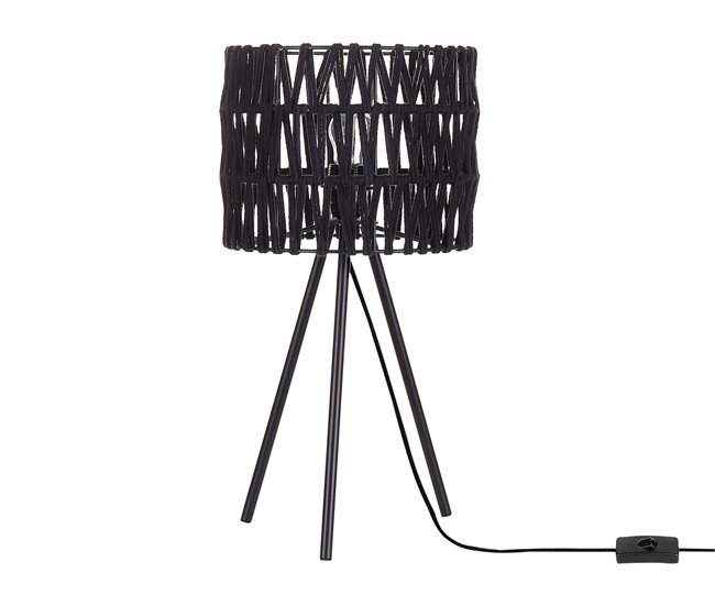 Beliani Candeeiro de mesa CULEBRA Preto