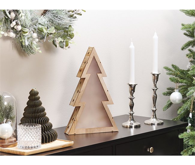 Beliani Figura decorativa JUVA Castanho
