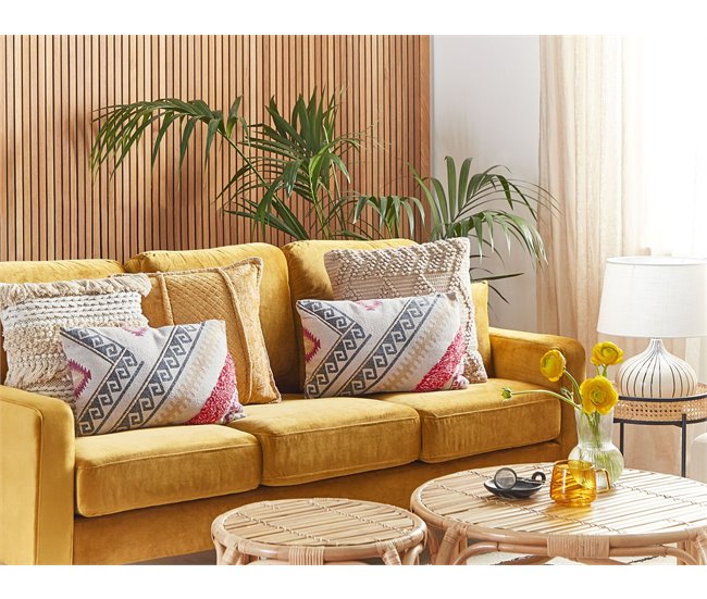 Beliani Almofada decorativa BETULA Multicor
