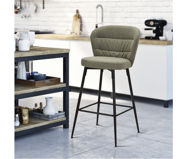 Conjunto de 2 Bancos Altos MF433 Verde