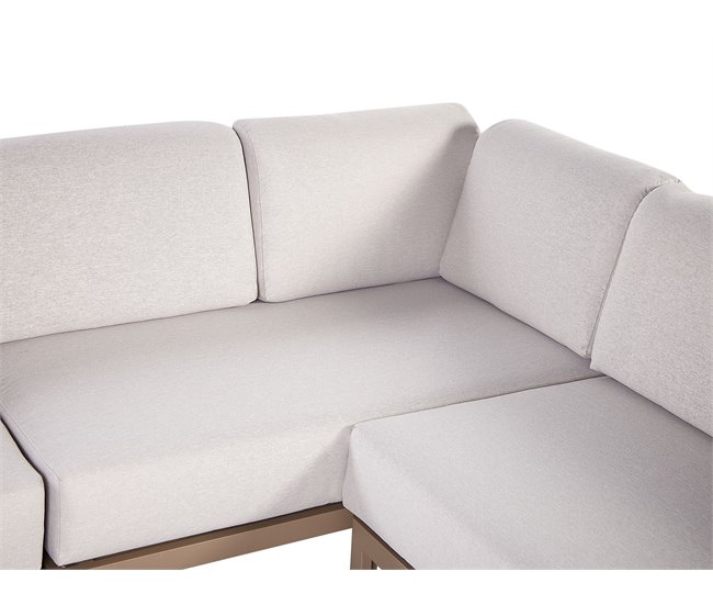 Beliani Conjunto lounge RIMA III Areia