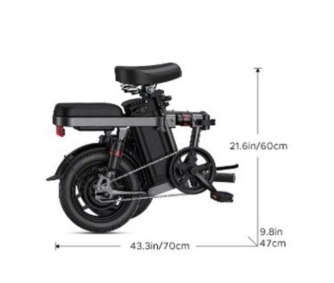 Bicicleta elétrica ENGWE T14 EU 250W | Bicicletas Elétricas 45KM Autonomia Azul