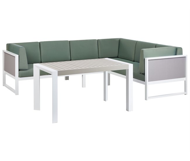 Beliani Conjunto lounge CASTELLA GR1531651
