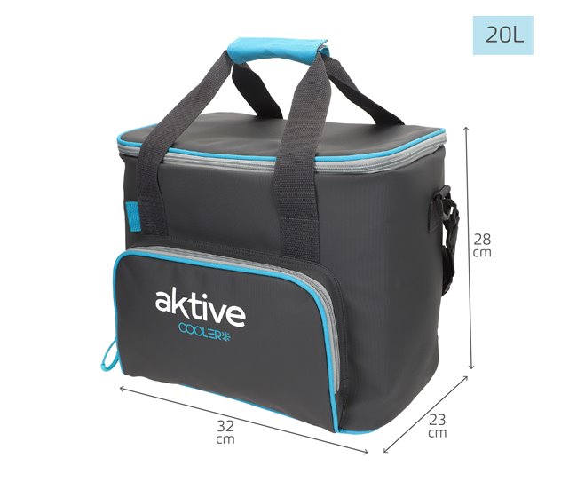 Aktive Bolsa térmica de alto desempenho de 20 litros Cinza Azul