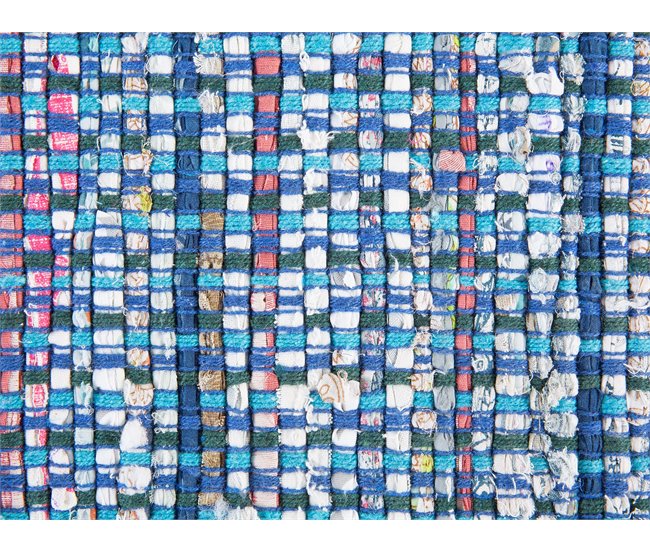 Beliani Entrelaçado BESNI 160x230 Azul Marino