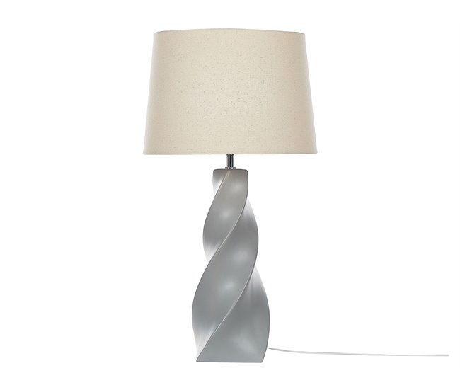 Beliani Lámpara de mesa BELAYA Bege