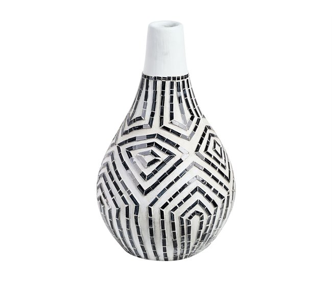 Beliani Jarro decorativo OMBILIN Branco/ Bege