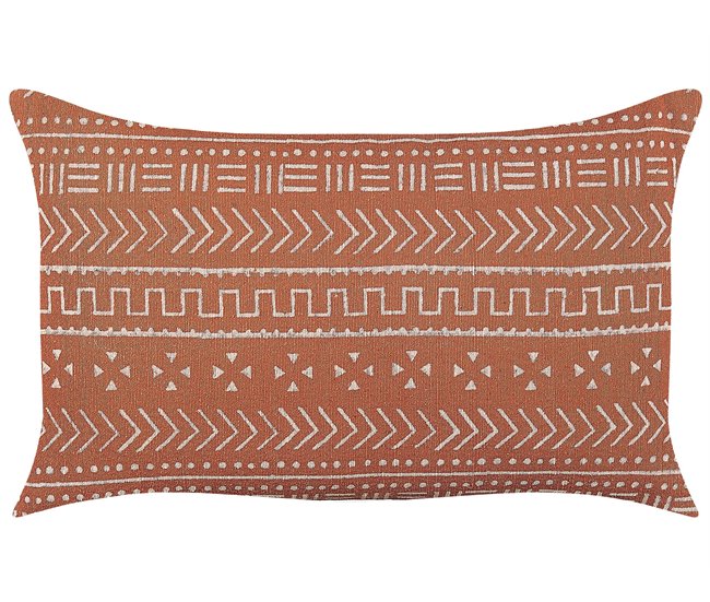 Beliani Almofada decorativa ORLAYA Laranja