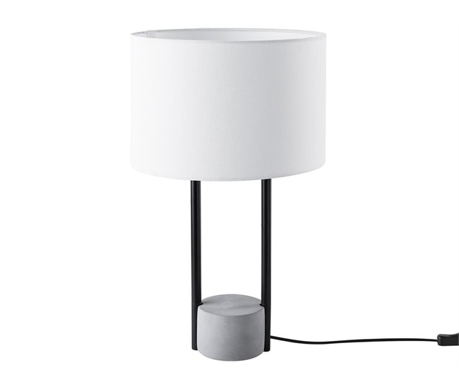 Beliani Lámpara de mesa REMUS Branco