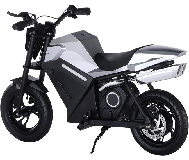 Motocicleta elétrica infantil de 250 W com 3 velocidades, LED Preto