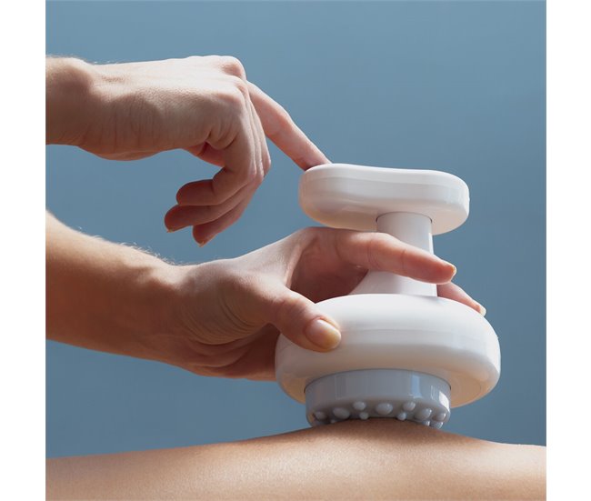 Aparelho de Massagem Anticelulítico Recarregável por Sucção e Calor .. Branco