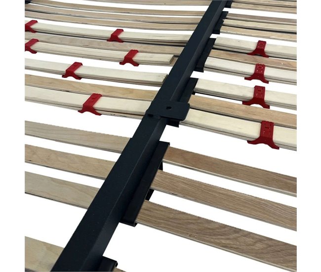 Base de cama em tubo multi-ripas XL mm ripas de faia 