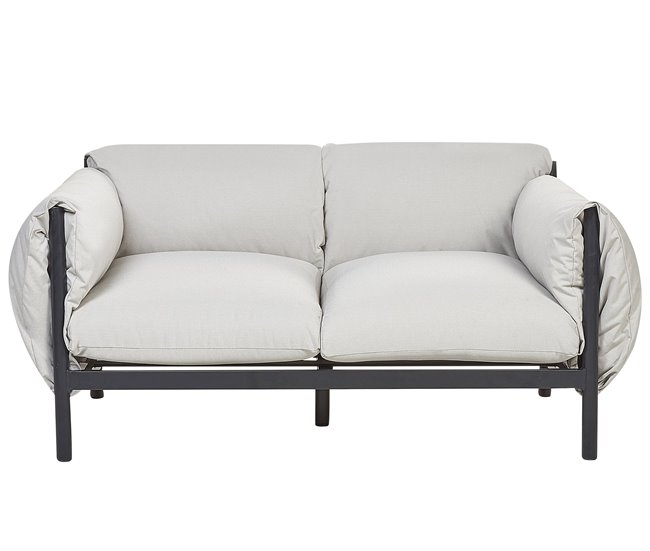 Beliani Conjunto lounge ESPERIA Cinza Claro