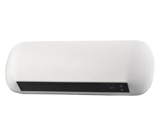 Aquecedor split de parede em cerâmica de 2000 W com controlo remoto Branco