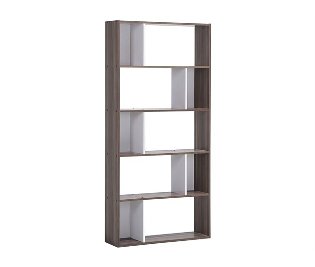 Beliani Librería ORILLA 83 Castanho
