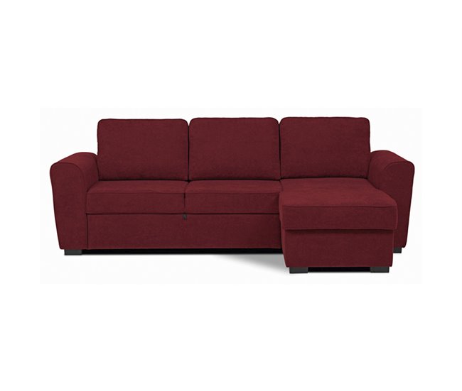 Chaise longue com cama ASTON Vermelho