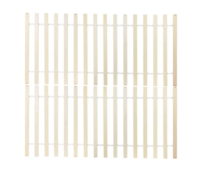 Beliani Cama com estrado Pinho TANNAY 169x208 Branco