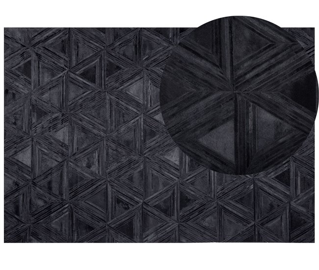 Beliani Pelos curtos KASAR 160x230 Preto
