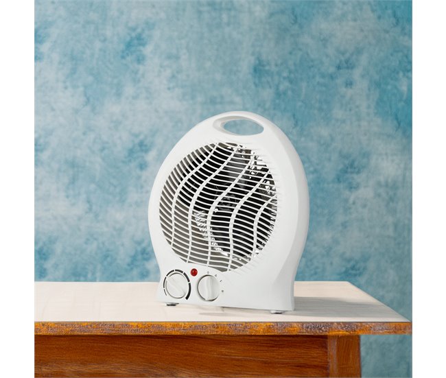 Ventilador aquecedor doméstico Well com controle de temperatura Branco