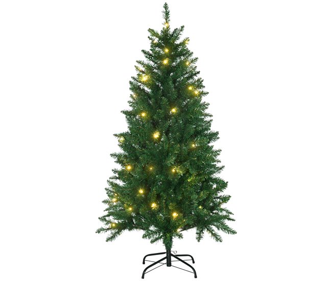 Árvore de Natal Artificial PVC, Metal HOMCOM, casa - natal Verde
