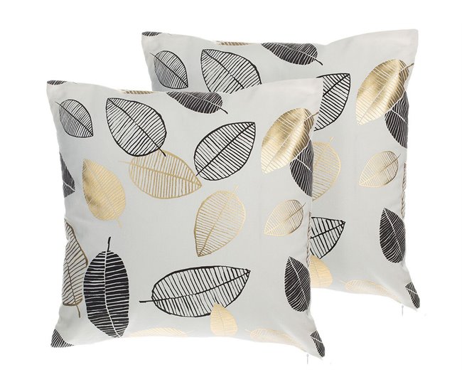 Beliani Almofada decorativa LOTUS Branco