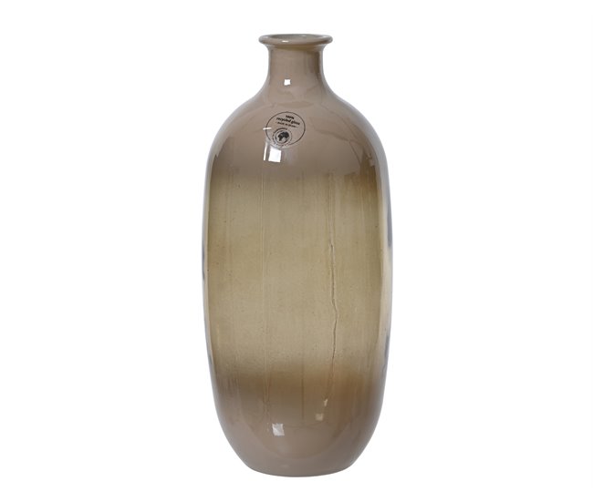 Vaso para flores YERMO vidro reciclado Areia