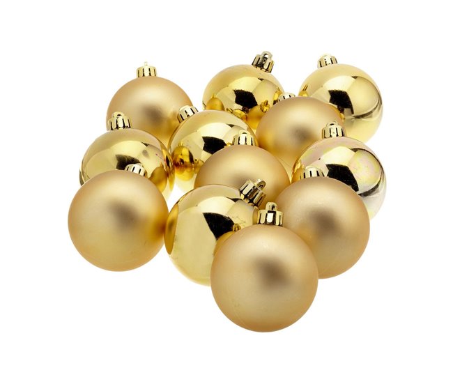 Bolas de Natal Dourado
