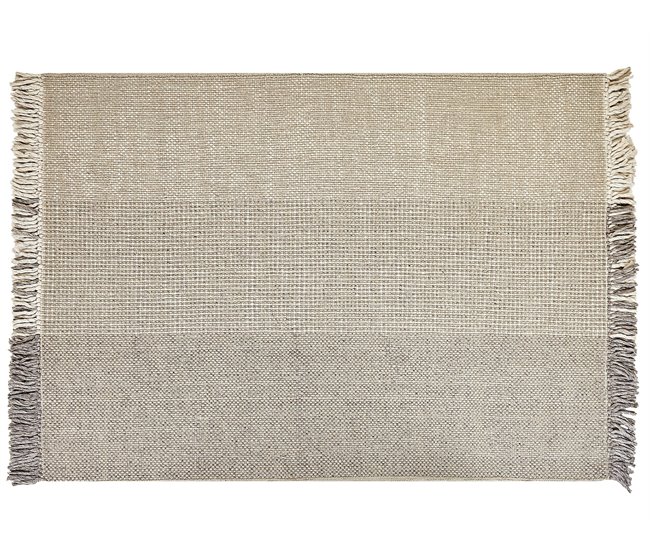 Beliani Entrelaçado TEKELER 160x230 Cinza Claro