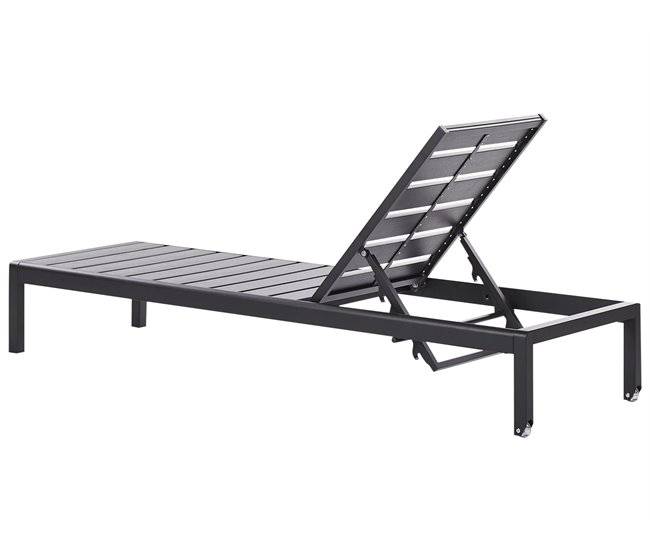 Beliani Cadeira lounge/relax NARDO Preto