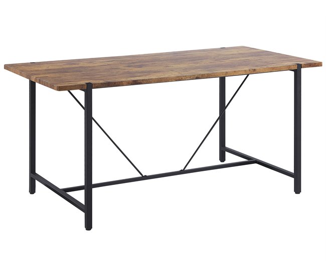Beliani Mesa de centro SAVANNAH 80x160 Castanho