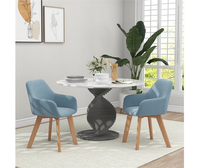 Cadeiras de Sala de Jantar Azul