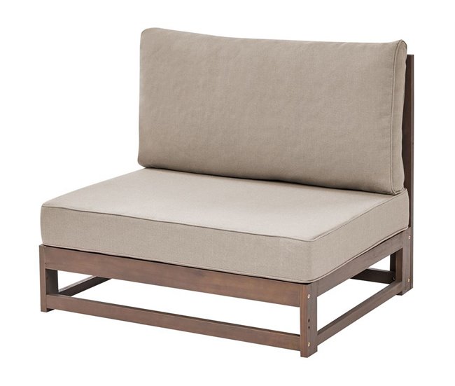 Beliani Conjunto lounge Madeira de acácia com certificado FSC® TIMOR Madeira