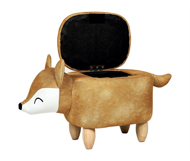 Beliani Puf animal FOX Laranja