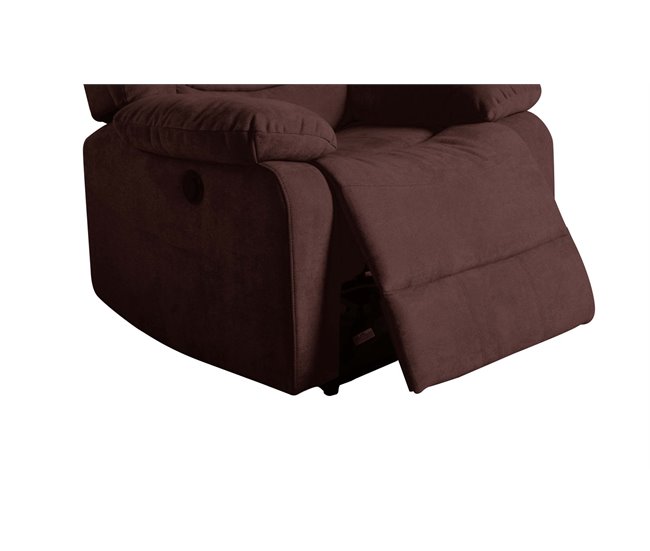 Poltrona CHEF2 relax em tecido Chocolate