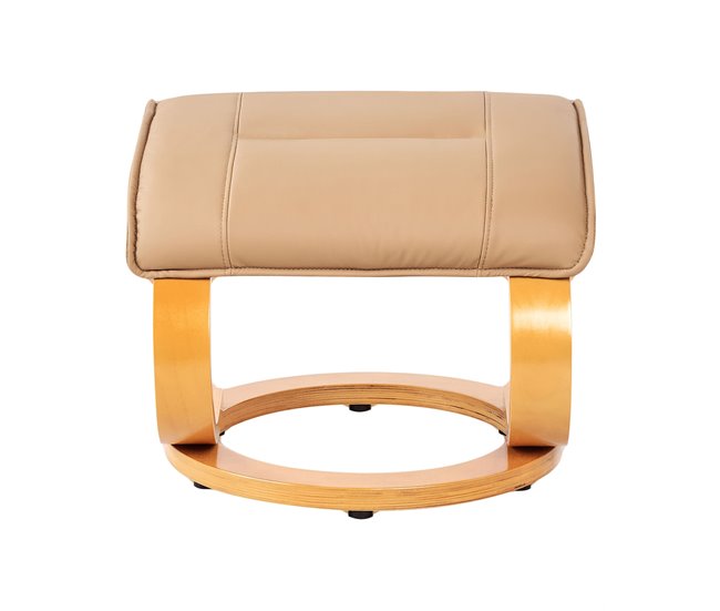 Beliani Cadeira de massagem MAJESTIC Castanho Claro