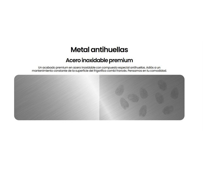 INFINITON Frigorifico Combinado FGC-345C20XEM, 330 l Inoxidavel