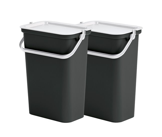 Recipientes para reciclagem Branco