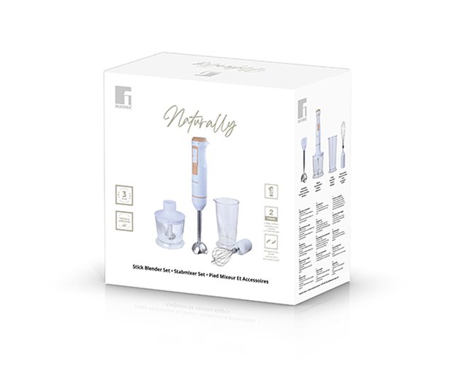 Batedeira de Mão Multifunções com Acessórios Naturally Branco