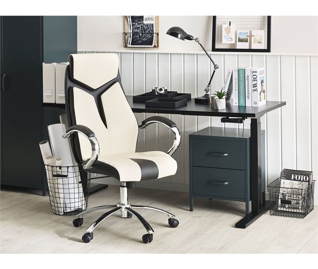 Beliani Silla de oficina FORMULA Bege