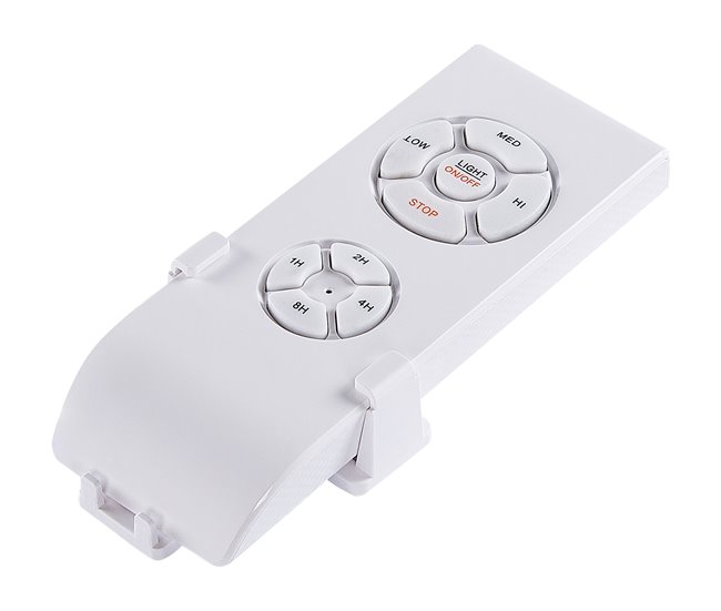 Beliani Lâmpada de teto com ventilador LOGAN Branco