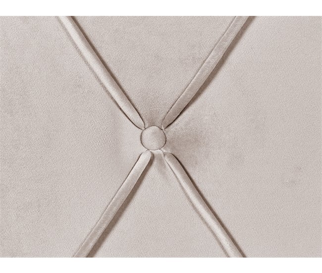 Beliani Cama com armazenamento Veludo LIEVIN 185x217 Bege