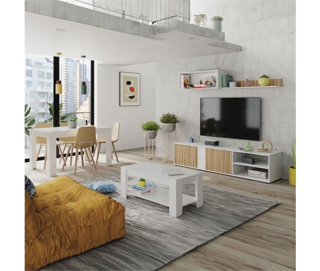 Mesa de comedor Danna 140 190x90 Branco