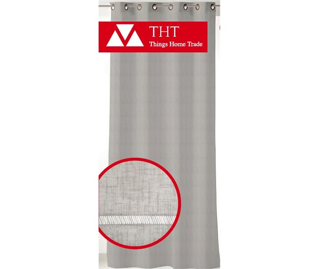 Cortina transparente AISHA 140x260cm Multicor